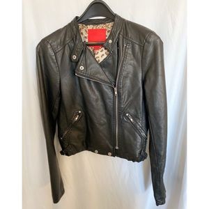 Saks Fifth Avenue 5/48 Faux Leather Biker Jacket